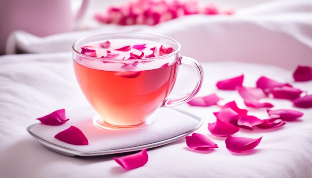 rose tea for period pain relief